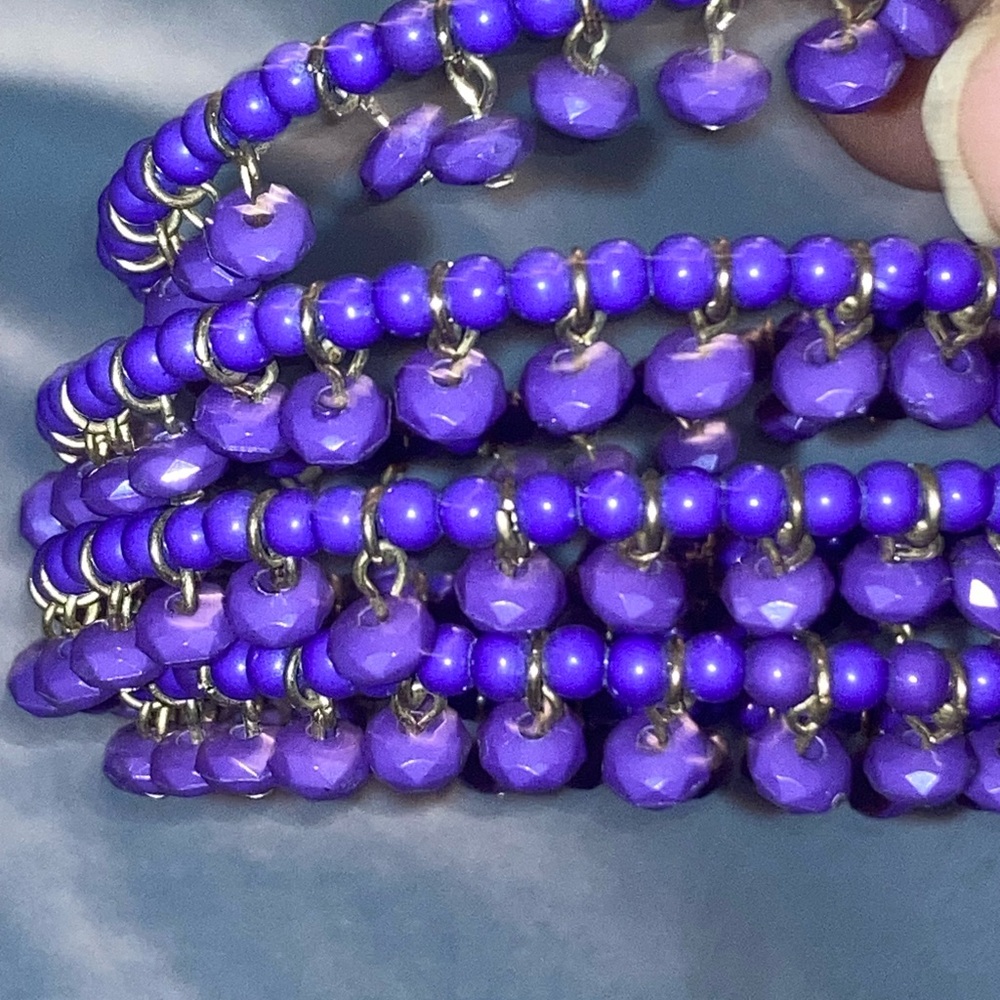 Purple Beaded Bracelet - Picture 3 of 3